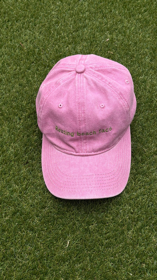 Resting beach face cap