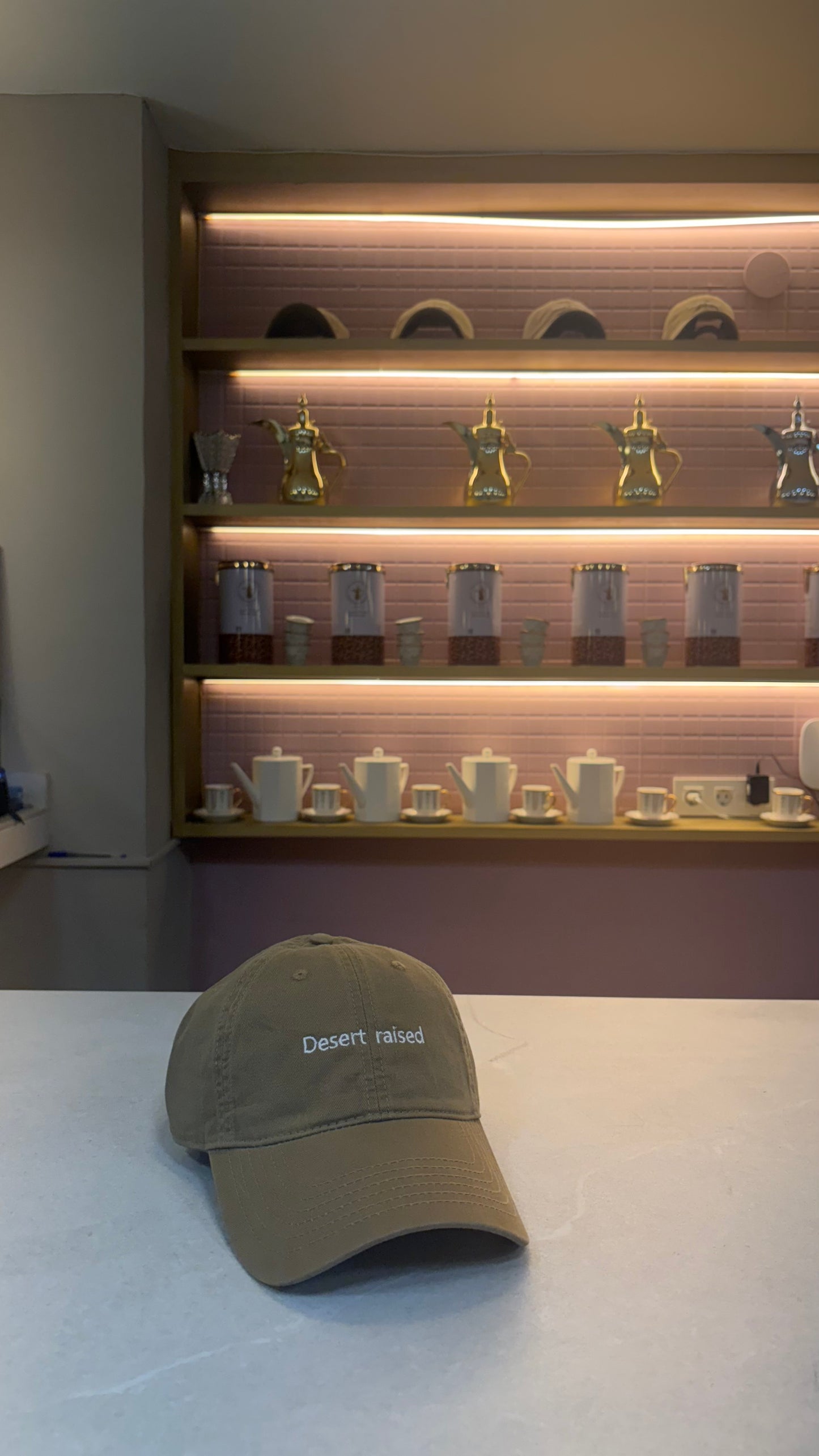 Desert raised in latte